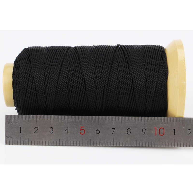 McFanBe 328 Feet Twisted Nylon Line Twine String Cord for Gardening Marking DIY Projects Crafting Masonry (Black  1.5mm-328 feet) - Image 4